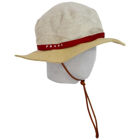 prada red tag beanie|prada cowboy hat.